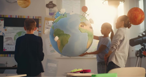 Sustainability in education at Ayana International School with students learning eco-friendly practices in a green classroom.