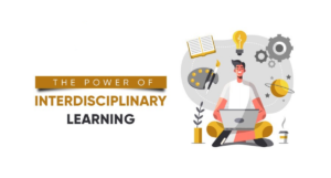 Students engaged in interdisciplinary learning in an international school